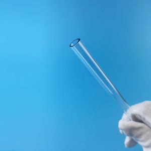 China Clear Round Cerium Doped Quartz Single Hole Laser Flow Tube on sale