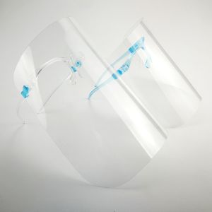 0.m 28*21cm Disposable Protective Face Shield With Glasses Frame