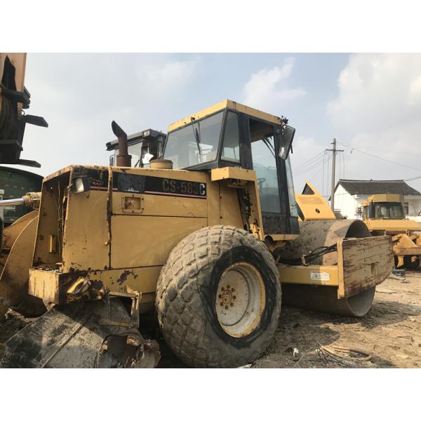 Vibratory Smooth Road Roller Machine Original Paint CAT 3116T Engine 108.2KW