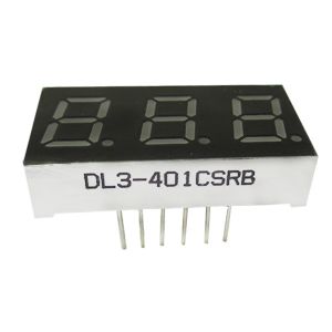 Hyper Red AlGaInP 0.40" 632nm Triple Digit Numeric 7 segment led Displays