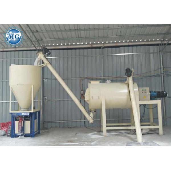 Quality 20 Kw Simple Dry Mix Plant Mortar For Cement Multi Spiral Ribbon Mixer wholesale