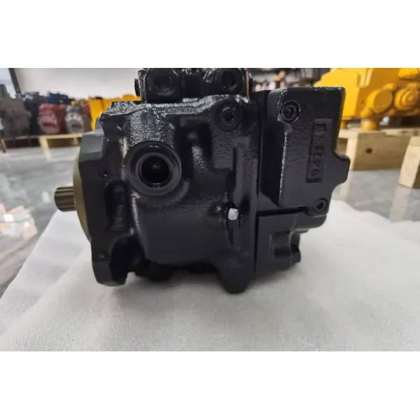 Close-up of WB93R-8 Hydraulic Pump components