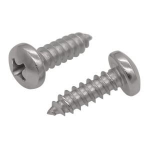 GB845 SUS304 SUS316 Cross Recessed Pan Head Tapping Screw