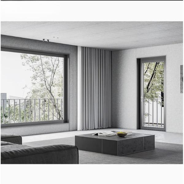 Quality Customized Color Modern Aluminum Sliding Window with Acrylic Material and Roller Blind Curtain Type wholesale