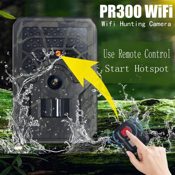 Quality PR300C  WiFi Hunting Camera 15m IR IP56 Waterproof 24MP wholesale