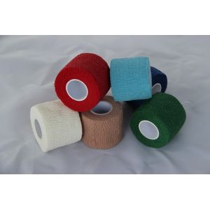 Breathable Self - adhesive Colored Cohesive Cotton Elastic Bandage