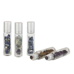 Wholesale 10ml Roller Bottles Gemstone Roller Balls Roller Bottle Tops Aluminum