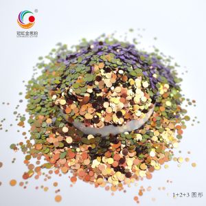 Cheap Chunky Round Chameleon Glitter Mix Loose Cosmetic Glitter Bulk 1mm 2mm 3mm for sale