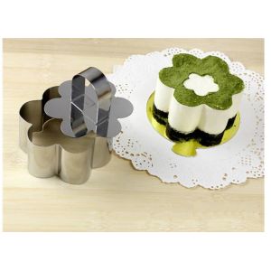 RK Bakeware China Foodservice NSF 304 Stainless Steel Flower Cake Ring, Lovely
