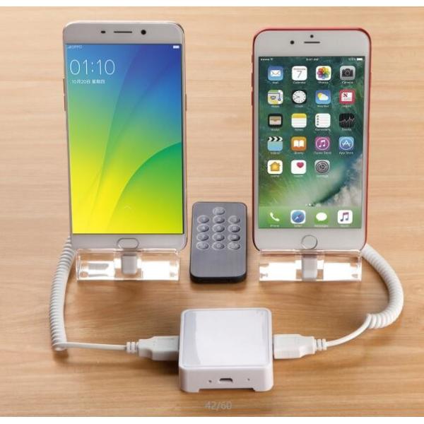 COMER alarm display anti-theft system for mobile phone charging holder for