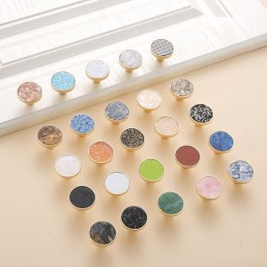 Single Hole Brass Decorative Drawer Knobs Zinc Alloy