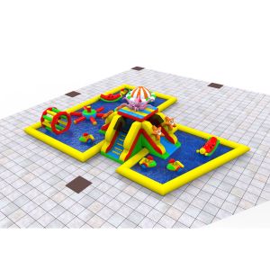 Cheap Children Indoor Blow Up Indoor Playground With Various Game OEM Availabe for sale