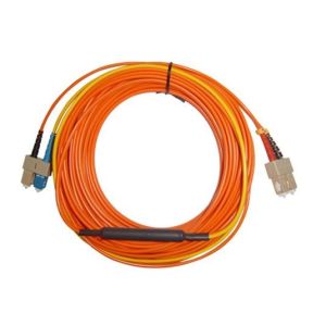 SC APC - SC APC Optical Fiber Network Patch Cord , Orange White Black