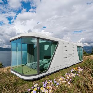 Modern Container Space Capsule Mobile Home Bed Tiny House Capsule