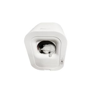 Intelligent Self Cleaning Cat Litter Box Furniture with Large Capacity and White