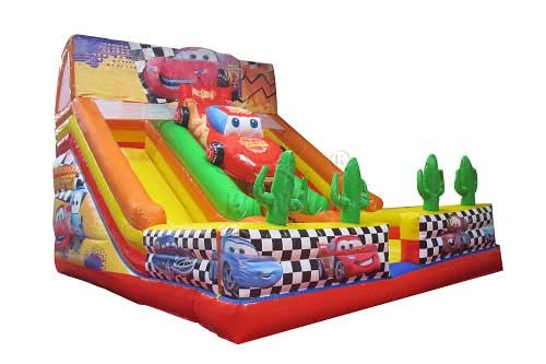Quality McQueen Theme Commercial Grade Inflatable Slide For Amusement Park wholesale