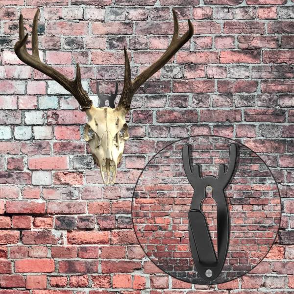 European Deer Mount Display Hanger Animal Skull Wall Hooks with Plastic Type Hook