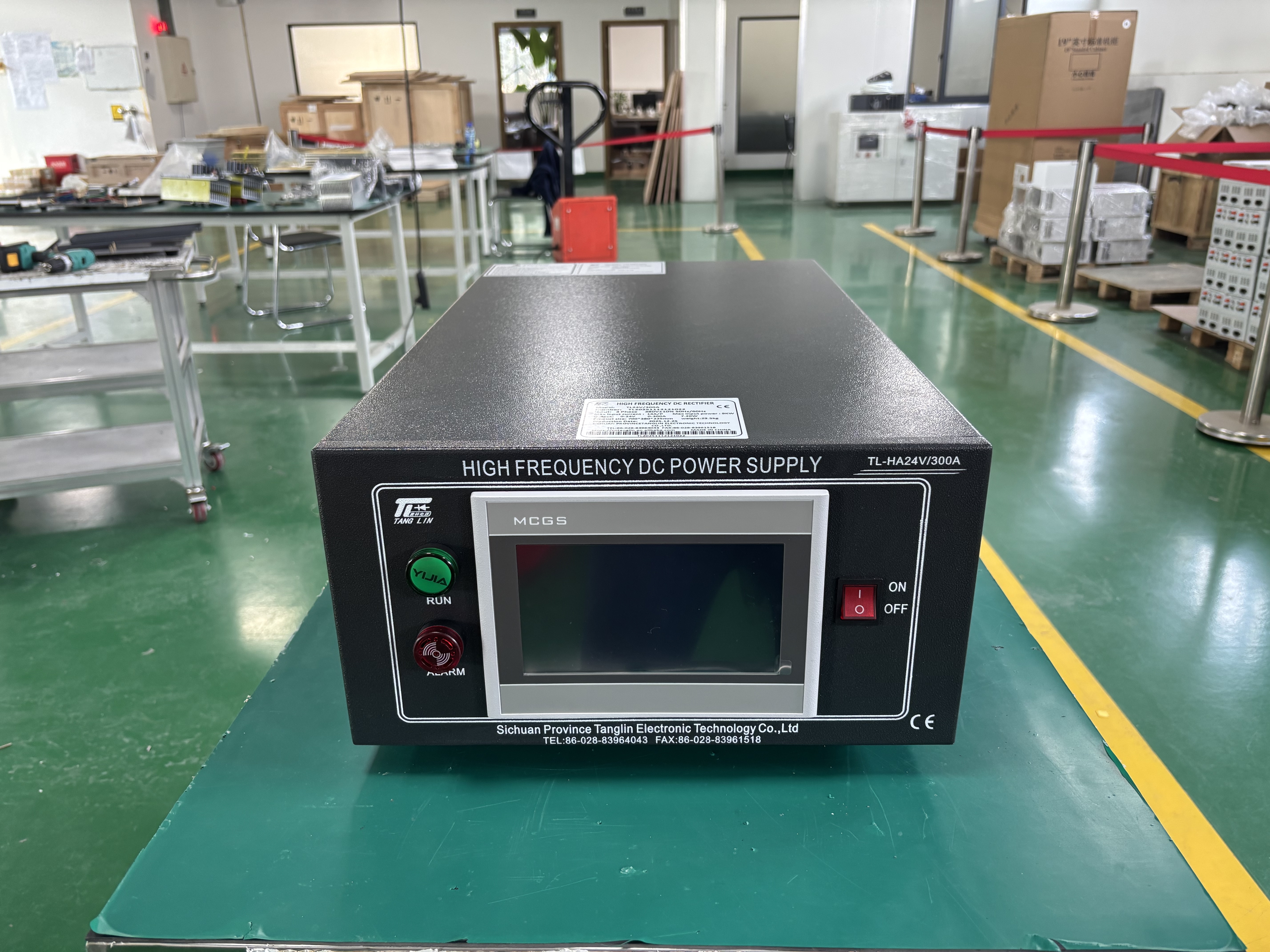 24V 300A Electroplating Rectifier with PLC Control 380V Input DC Power Supply for Surface Treatment