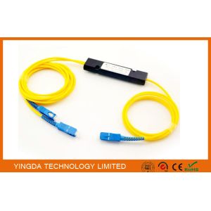 Compact Fiber Optic PLC Splitter 1x2 Cassette Module , Fused Welding FTB Coupler