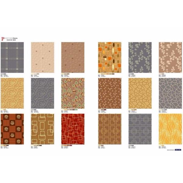 Decorative colorful stripe drawing nylon residential carpet