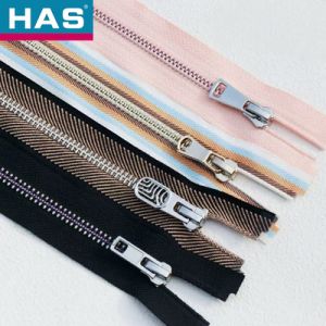 #3 #5 #7 #8 #10 #12 Auto Lock Slider Metal Zippers Heavy Duty 2 Way Zippers