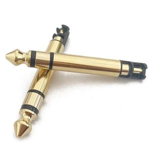 Gold Plated 6.35mm Mono 50L Audio Male Earphone Plug Connector With Thread For