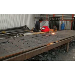 CNC Portable Flame Cutting Machine , Light Pole Machine to Cut Light Pole Base