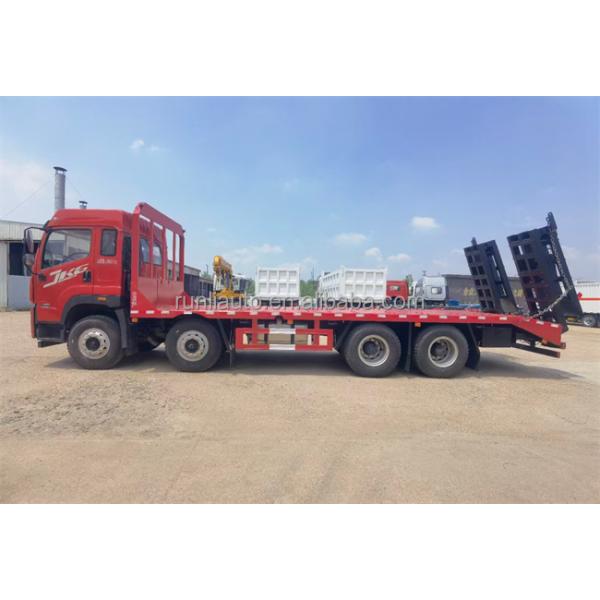 FAW JP6 8x4 Large Load 25ton Flatbed Truck Low Loader Flat Bed Tray Truck