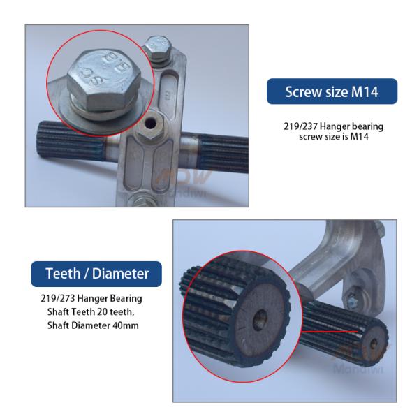 WAM Intermediate Hanger Bearings For Cement Tubular Screw Conveyor 168/219/273/323mm
