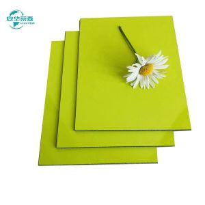 China 1220mm Width High Glossy ACP With PVDF Coating And Class A2 Fire Resistance Primer Included on sale