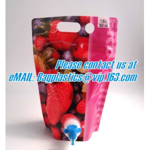 spout pouch/Food grade liquid beverage bag with spout/Runner wine spout bag