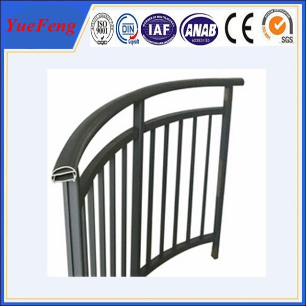 Quality Anodized Aluminium Hand Rail Stairs, Aluminum Balcony Railing wholesale