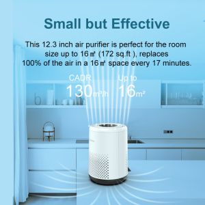 12W Medical DC Motor Desktop Air Purifier ABS Plastic 120m3/H