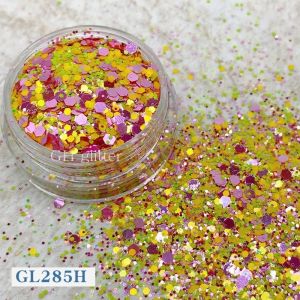 ODM PET Hexagonal Glitter Mix Sequin For Nails Christmas Halloween Craft In Bulk