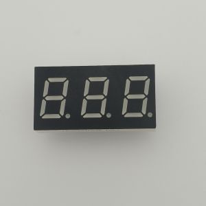 Triple Digit Pure Green 7 Segment LED Display Common Anode