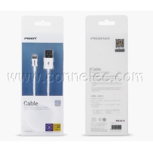 original Pisen USB cable for Iphone X/8(plus)/7(plus)/6S(plus)/6(plus)/5S/5C/5