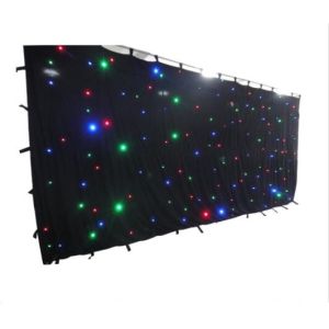 Popular LED Stage Backdrop Drape Starry Sky Cloth 2x3m With DMX Controller Star