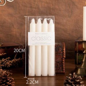 European Colored Long-Rod Candle Holiday Decoration Power Failure Emergency