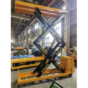 1000kg-5000kg Portable Electric Wheels Movable Lift Table With CE
