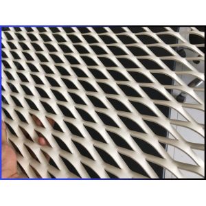 Durable Expanded Metal Mesh Panels , Diamond Wire Mesh Panels Low Carbon Steel