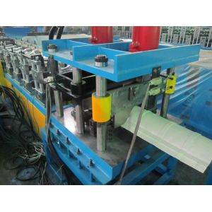 Cheap Low Noise Ridge Cap Roll Forming Machine Chain Transmission Roller Driven for sale