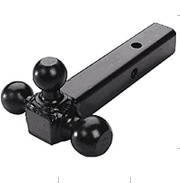 China Tri ball mount,triple swivel mount,all black powder coating,solid shank on sale