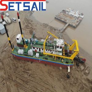 Wheel Bucket River Sand Dredger with HDPE Pipe and Rexroth Hydraulic System