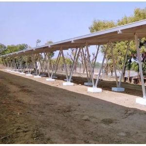 Pv System Structure Aluminum Solar Panel Carport Support with Natural Silver