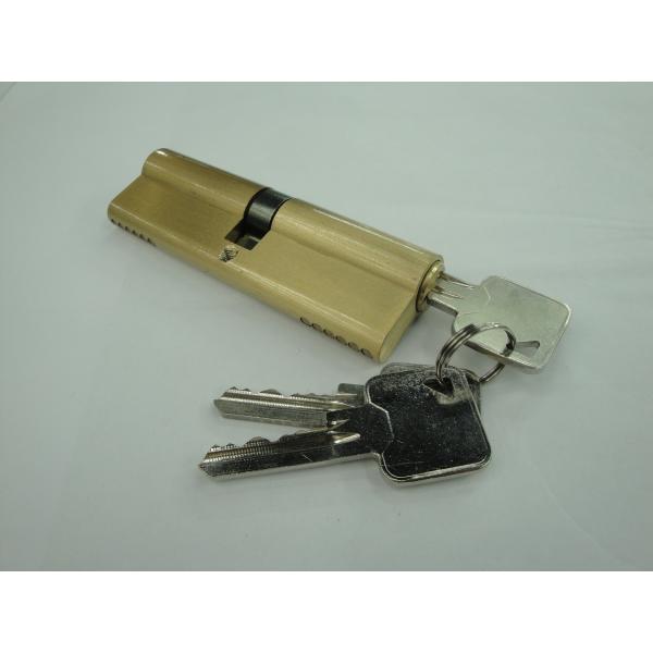 100mm (50*50) Split Euro Profile Double Brass Cylinder Lock with 3 brass normal