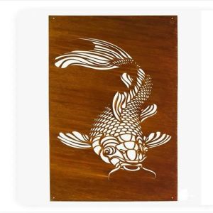 China Laser Cut 2.0-3.0mm Decorative Corten Steel Wall Panels Privacy Screen on sale