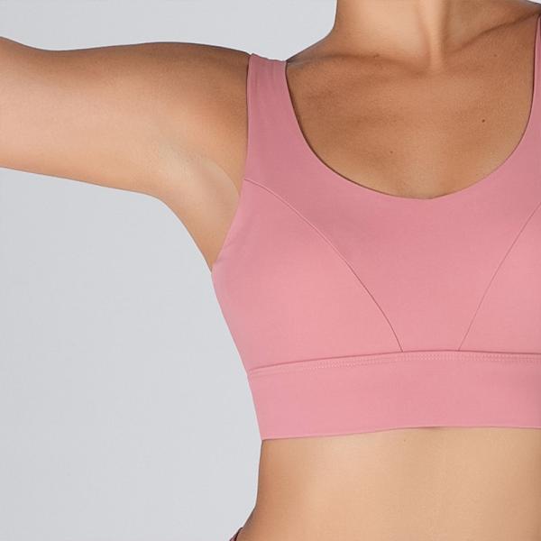 Nylon Plus Size Strappy Back Bra Breathable Oversize Crop Top Training Bra