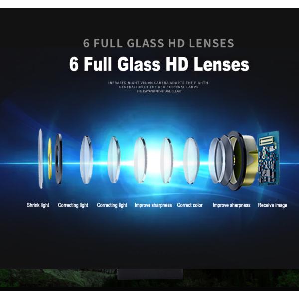 Front And Rear Mobile DVR Camera 360 View Angle 600TV Lines Resolution