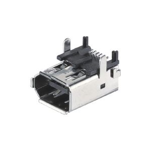SM-6P Male CN3 Server I / O Connector IEEE 1394 Female Connector Solder Type
