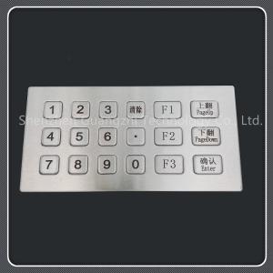 Cheap 18 Keys Type Metal Numeric Keypad With Laser Engraved Button Design for sale
